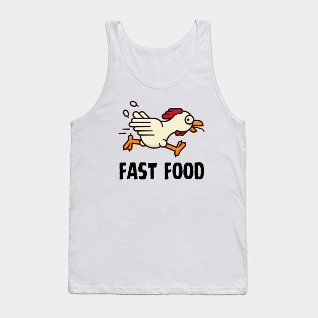 Fast Food Chicken Tank Top by Owlora Studios